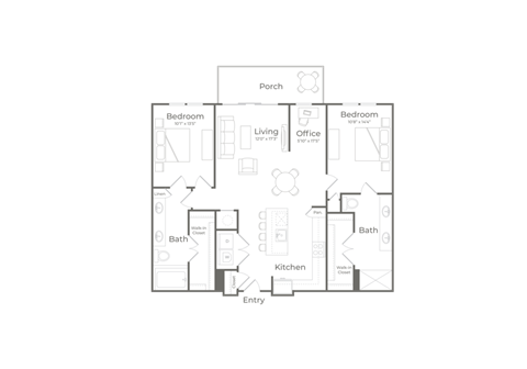 bedroom floor plan | the mansions on the park